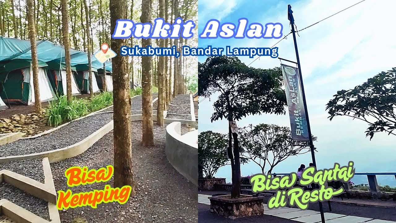 BUKIT ASLAN BANDAR LAMPUNG‼️ TEMPAT WISATA HITS DI LAMPUNG TERBARU 2025 | BISA CAMPING JUGA LOH‼️