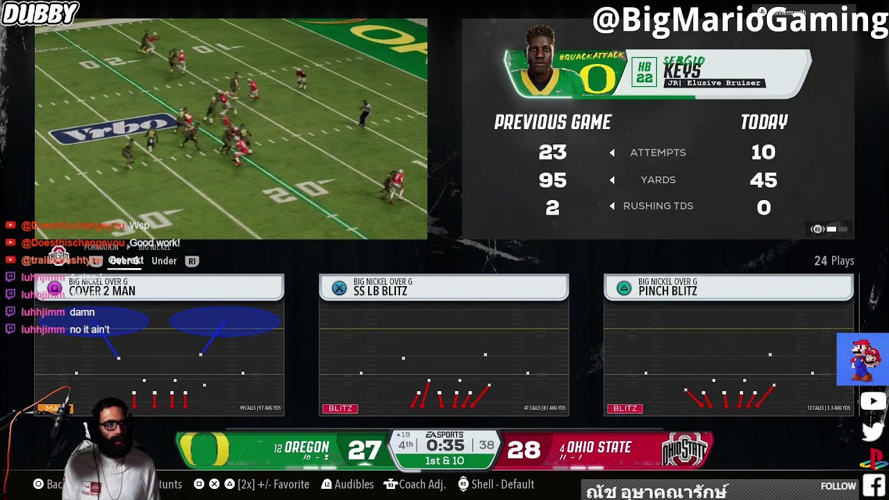 BMG Online Dynasty – Year 6 Fiesta Bowl 🏆 #12 Oregon vs #4 Ohio State