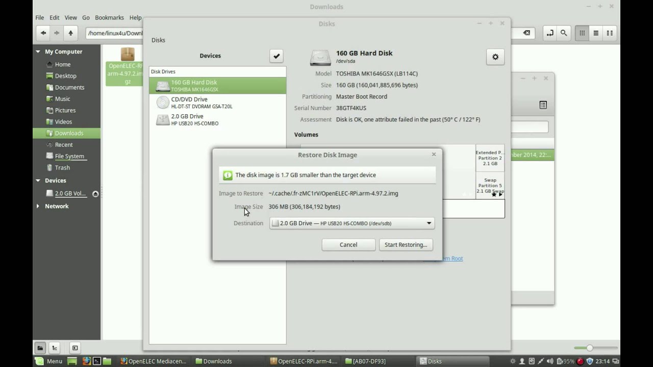 Easy install OpenELEC on Raspberry Pi (Linux version)