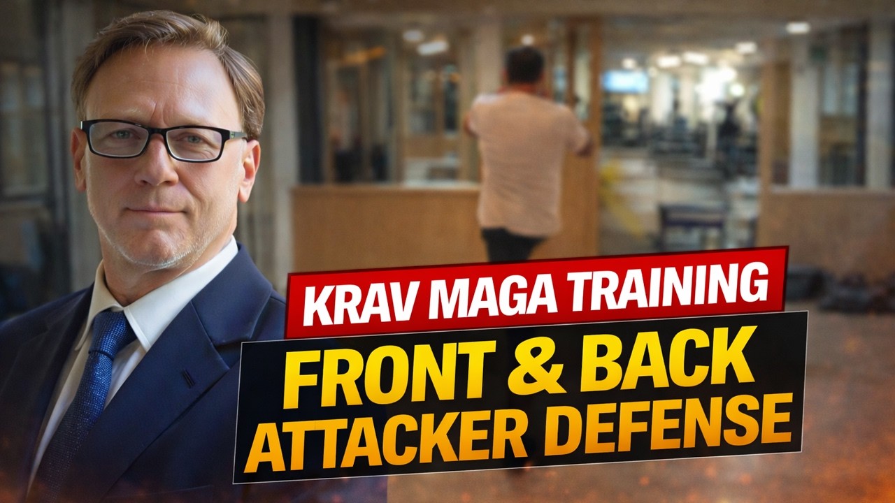 Krav Maga Training: Front & Back Attacker Defense | Strikes, Kicks, Elbows & Knees