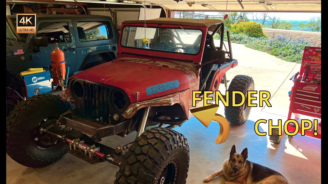 Тест крыльев и подвески Jeep CJ 