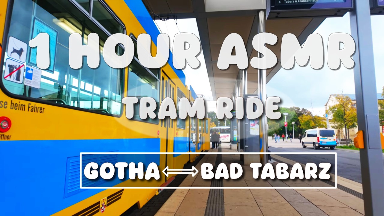 [2K] 1 HOUR Tram Ride Tour: Gotha - Bad Tabarz | Waldbahn Tour 2K HDR Thüringen HDR