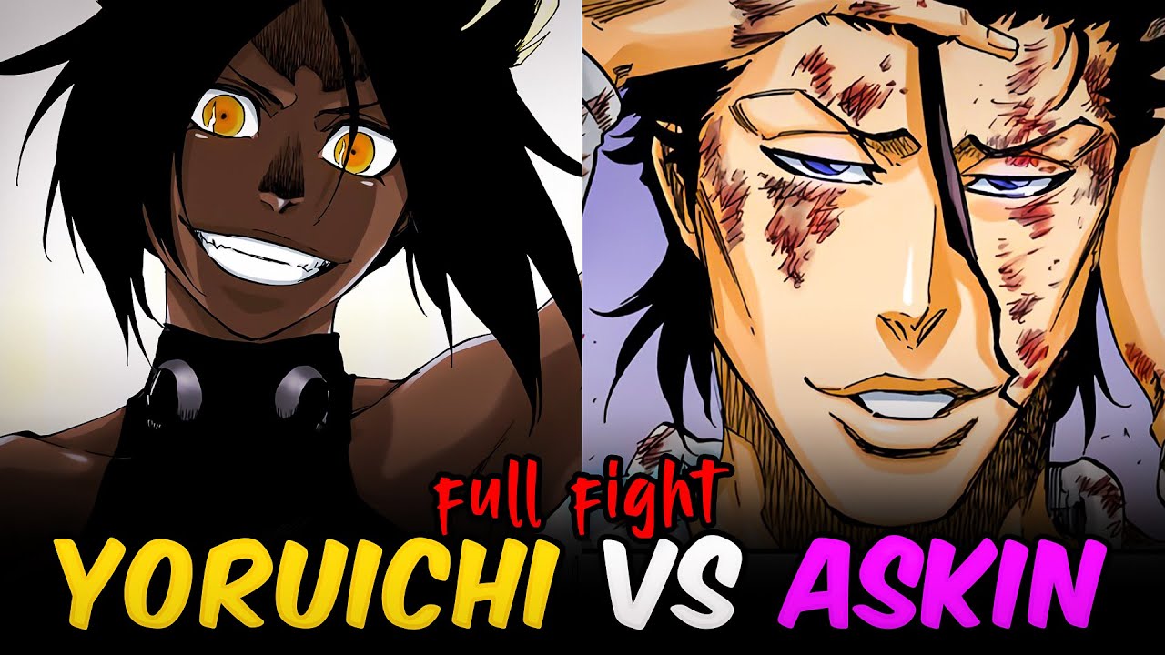 Yoruichi vs Askin - Full Fight (Bleach Color Manga)