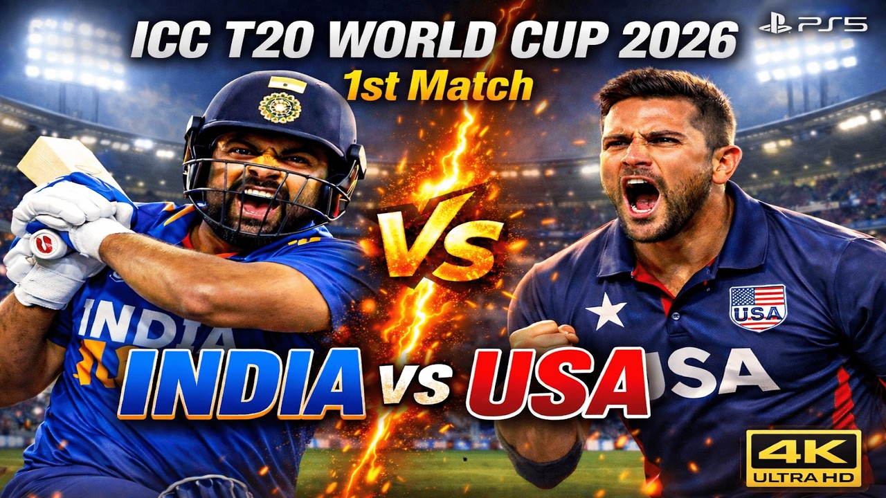 INDIA vs USA | T20 World Cup 2026 1st Match | Cricket 26 Gameplay
