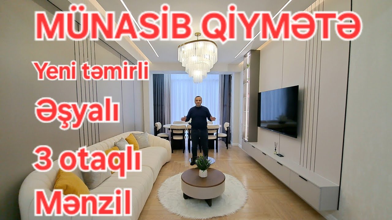 Bakıda bu mənzildən 2 cisi olmayacaq yeni təmir əşya və münasib qiymət.Əlaqə nöm:077-546-96-96