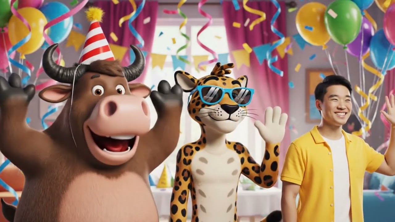 Benny the Buffalo 🐃🎉 | Special Kitty Party for Leopard 🐆 | Kids Cartoon Story