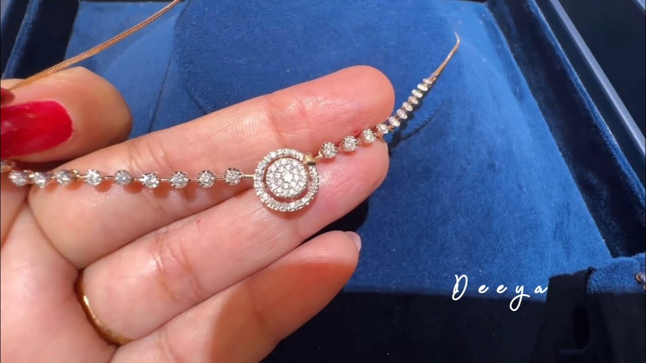 Tanishq Very Light weight Diamond Necklace Sets with Price/Real Diamond Jewellery/Vadodara/Deeya