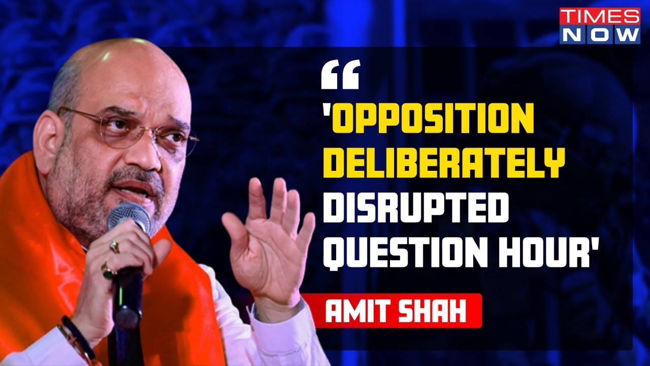 Amit Shah Says Congress MPs Deliberately Disrupted Question Hour In Lok Sabha | English News