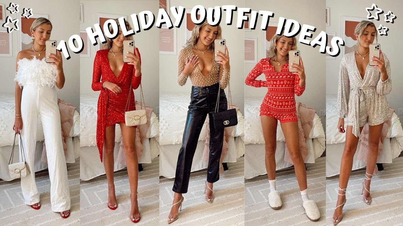 HOLIDAY OUTFIT IDEAS + TRY ON HAUL // holiday fashion nova haul December 2021