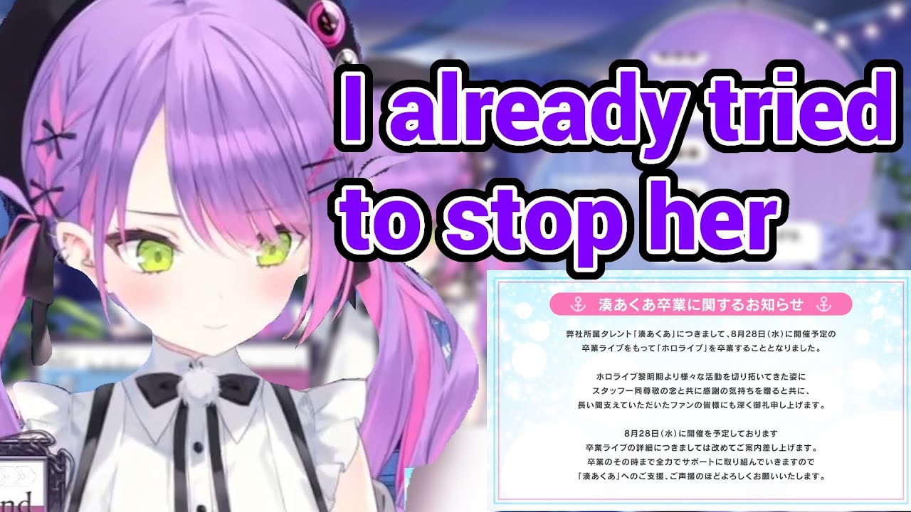 Towa Thought on Aqua's Graduation...
