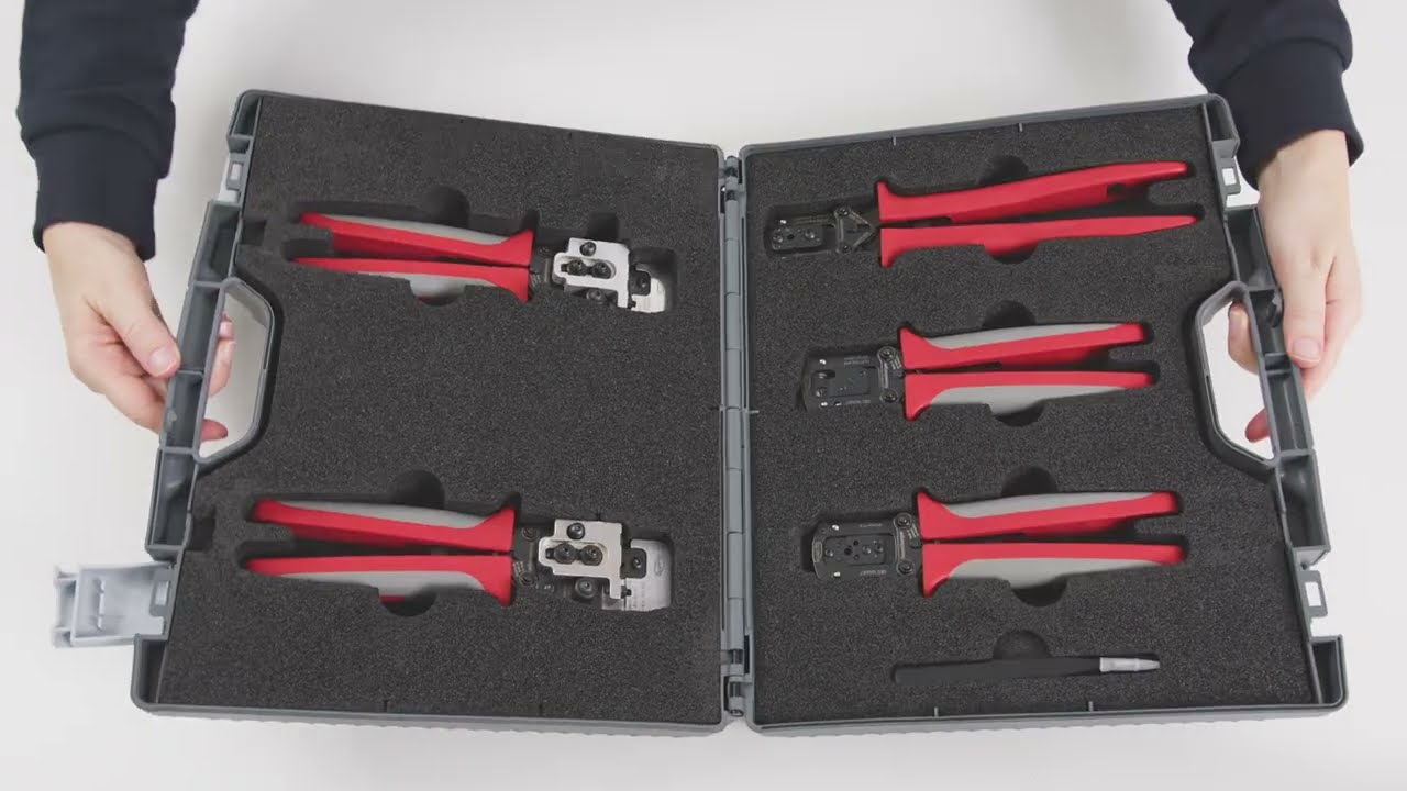 Rosenberger H-MTD® Handcrimpzangen-Set E6W003-SET - Deutsch