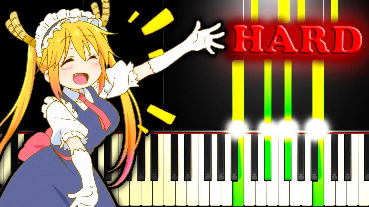 MISS KOBAYASHI'S DRAGON MAID OP - AOZORA NO RHAPSODY - Piano Tutorial