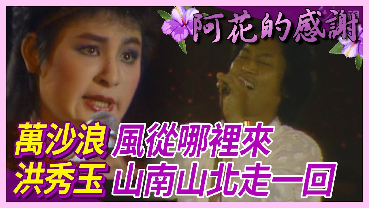 萬沙浪《風從哪裡來》洪秀玉《山南山北走一回》【楊麗花-阿花的感謝】精彩