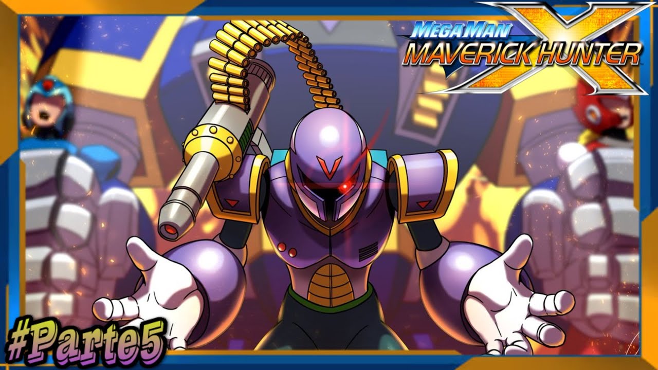 Megaman Maverick Hunter X Vile Parte 5 El Maestro del Camuflaje String Chameleon cae Derrotado