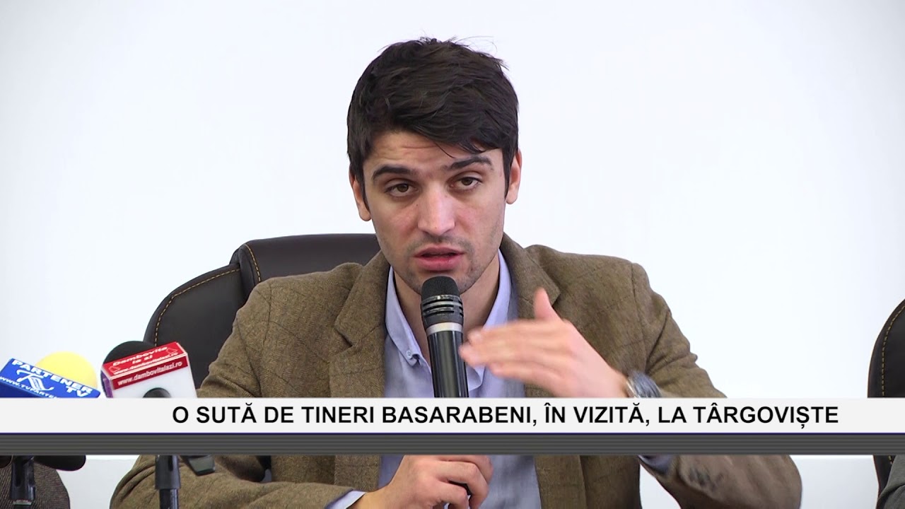 O SUTĂ DE TINERI BASARABENI, &Icirc;N VIZITĂ, LA T&Acirc;RGOVIȘTE