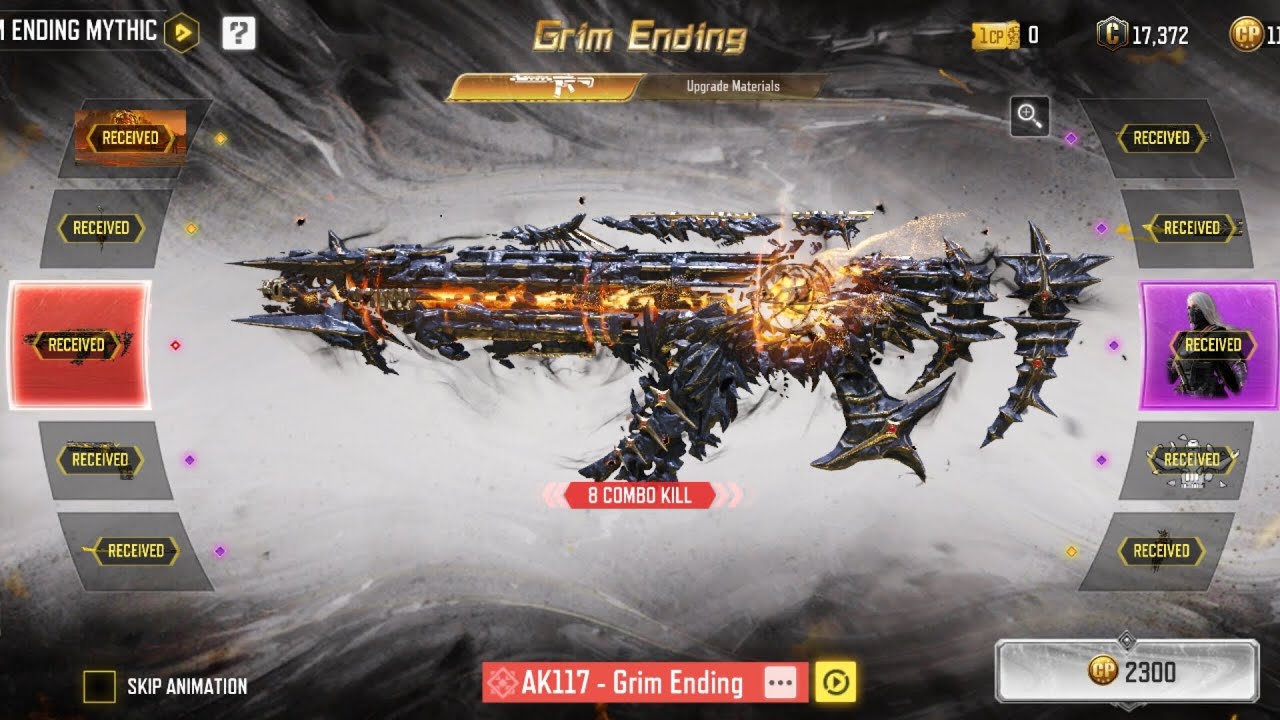 Maxing out the all new Mythic AK117 GRIM ENDING & showcasing it with the Mythic TEMPLAR in CODM 😍😍