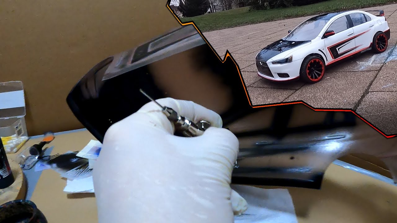 Airbrush Lackierung für eine Lexan-Karo (und alles drum herum im Zeitraffer)
