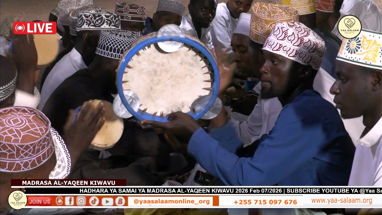 🔴#LIVE HADHARA YA SAMAI USIKU HUU MADRASA AL-YAQEEN KIWAVU 2026 Feb 07/2026........