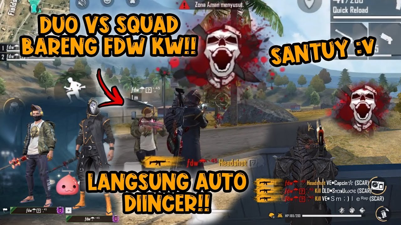 DUO Vs SQUAD BARENG FDW KW?! LANGSUNG AUTO DIINCER!! | efdewe