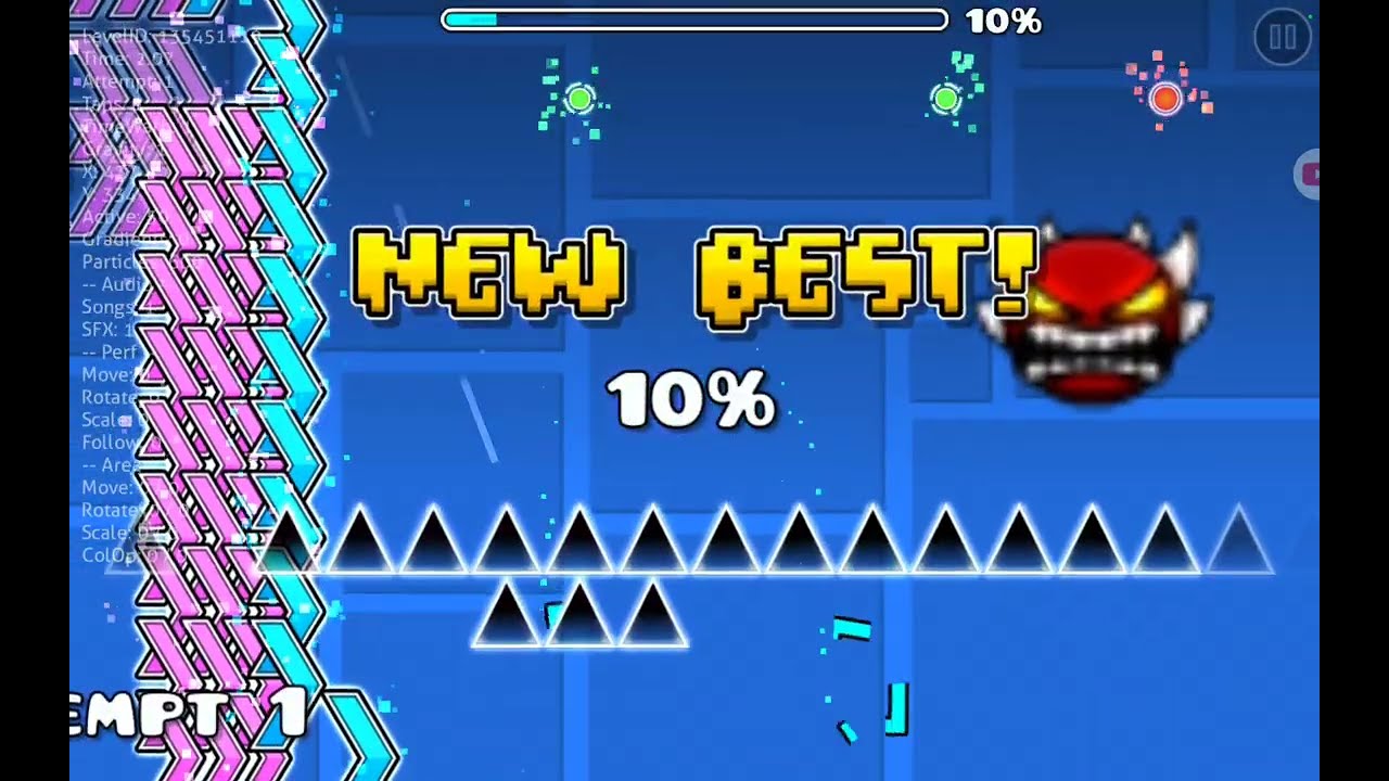 Recent и не только уровни в Geometry Dash. 