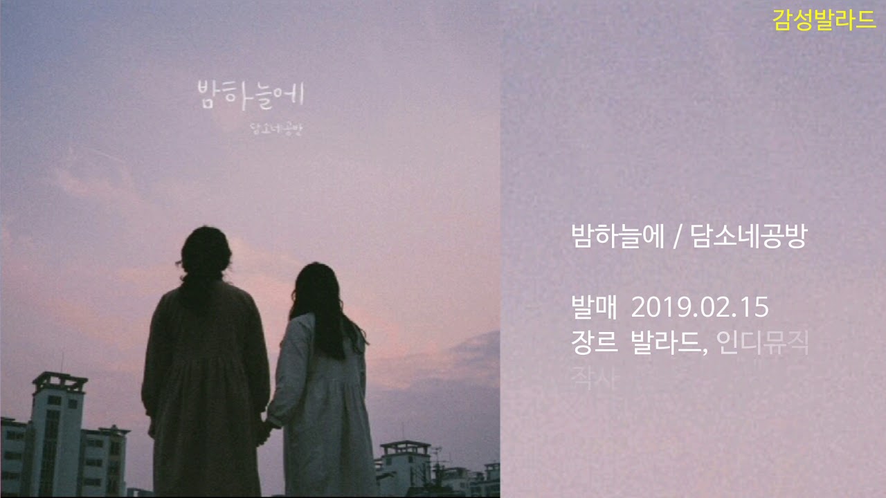 담소네공방(Damsonegongbang)-밤하늘에(가사)