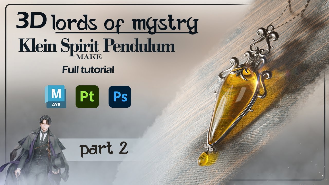 Spirit Pendulum 3D Tutorial | Lords of Mystery Anime Part 2 | #maya #3d #anime #tutorial #youtube