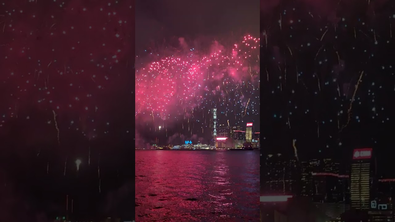 What a beautiful sky😍🤩#highlights  #hongkong  #omg #viralvideo #everyone #fireworks #CNY2026 #wow 