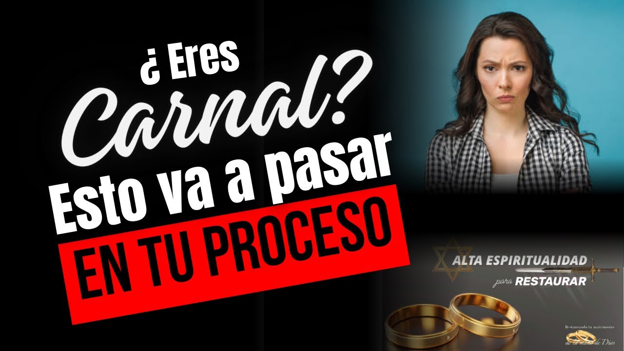 Deja de ser CARNAL y VENCE espiritualmente! El Senor corrige a sus hijos (restauración matrimonial)