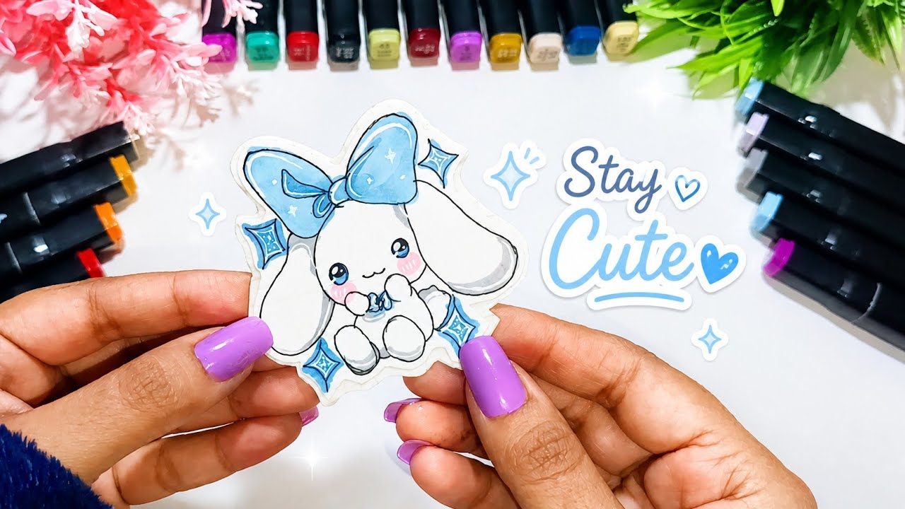 How to make a stickers✨  chinnamoonroll😇#viralvideos #beautiful #art #sticker ✨
