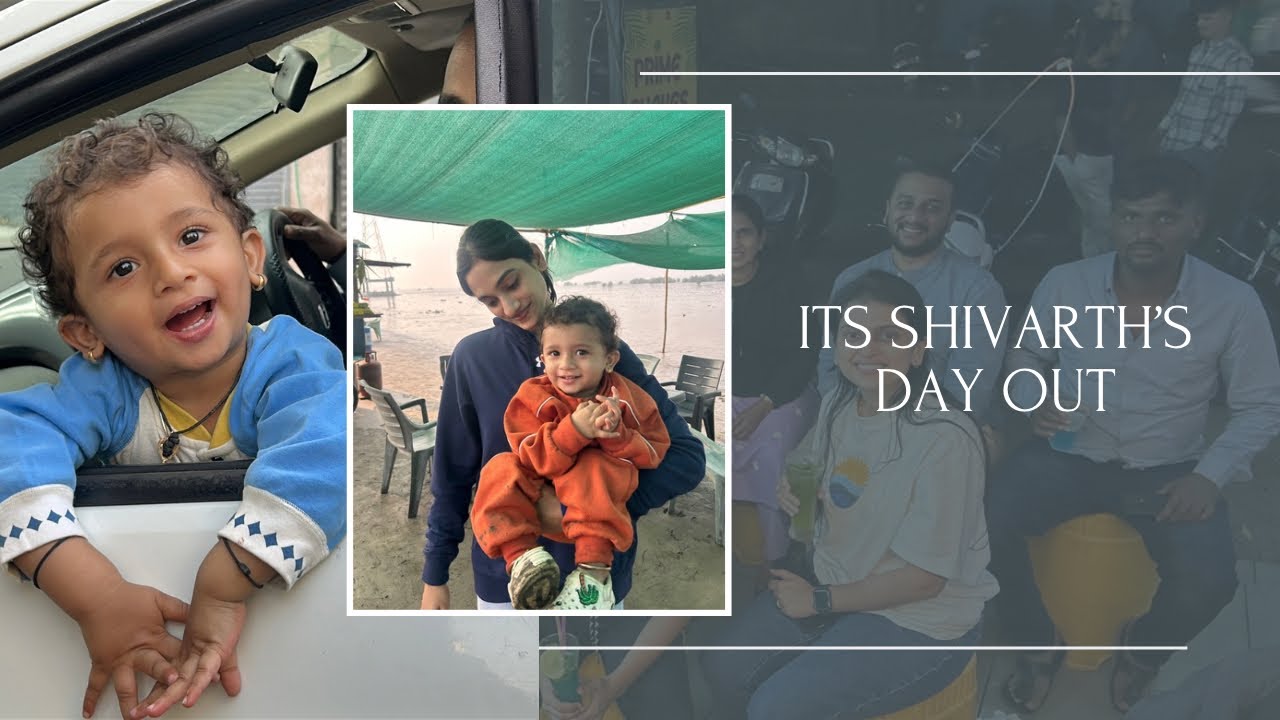 Shivarth ka diaper bich raste me change kiya 😆