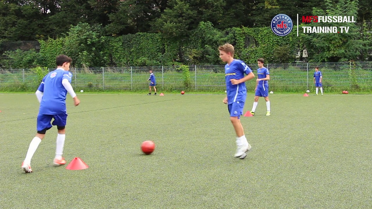 Fußballtraining Passen - Passtechnik Teil 2