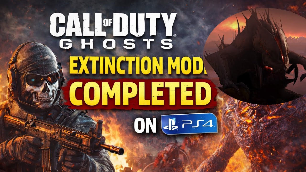 Call of Duty Ghosts Extinction Mode Completed on PS4 | Underrated Classic