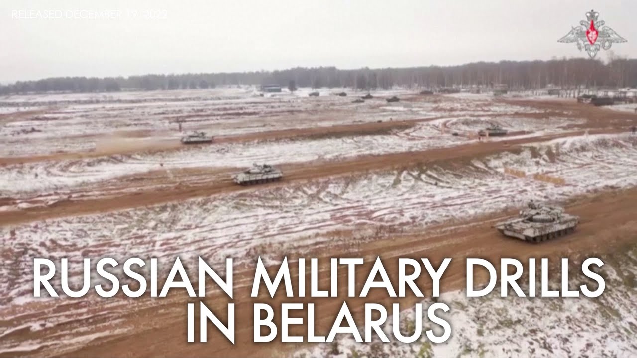 Ahead of Putin's Minsk visit, Russia shows footage of Russian military drills in Belarus