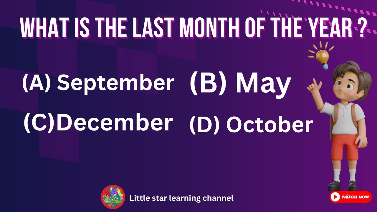 Months of the Year Quiz for Kids | Quiz Time( Fun Quiz )