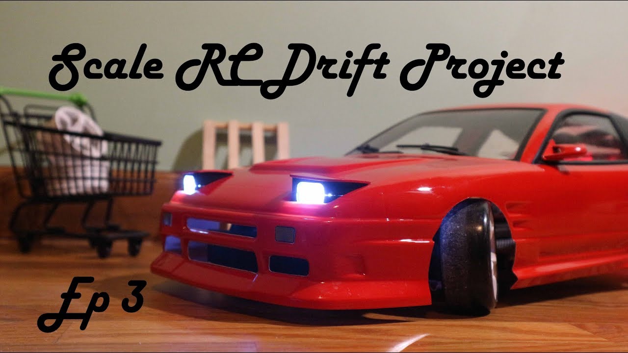Budget RC Drift Project Ep3 - 180sx Headlights, Taillights, Decals and More!
