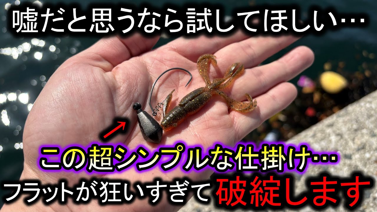 あの難しいフラットフィッシュがいとも簡単に爆釣…超シンプルなこの仕掛けが凄すぎます