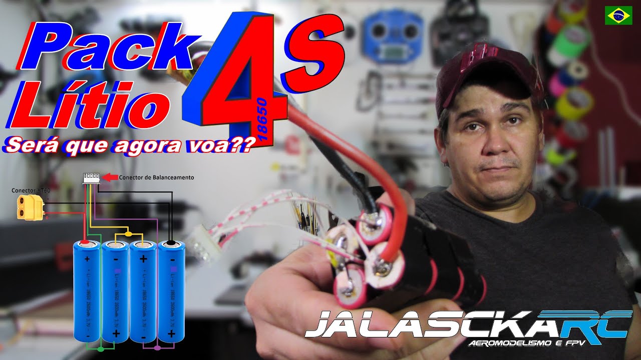 Pack Bateria de Lítio 4S Será Que Agora Voa? #jalasckarc1