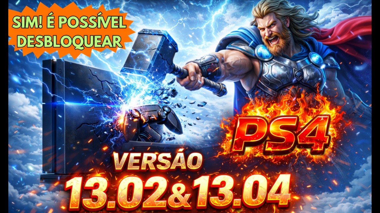 😱 SIM! É POSSÍVEL DESBLOQUEAR PS4 13.02 e 13.04 Downgrade ou Reversão EXPLICADO!