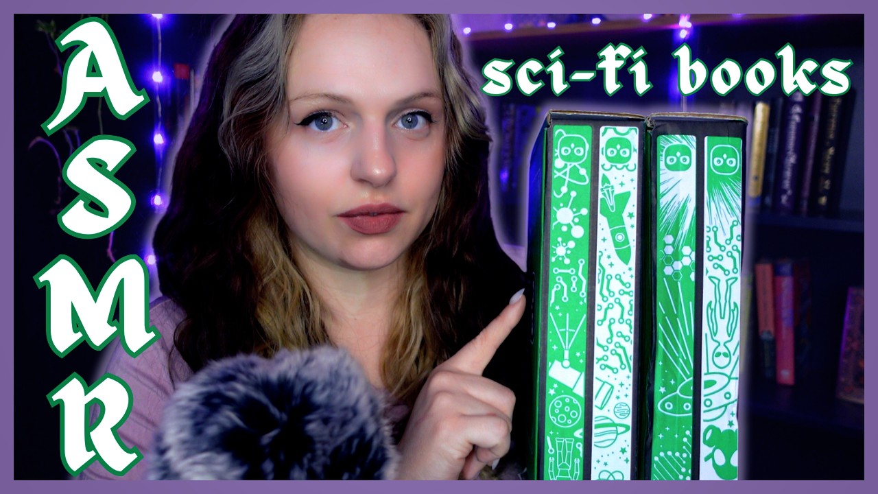 ASMR-распаковка научно-фантастических книг 👽 | Распаковка научно-фантастических книг в твердом пе...