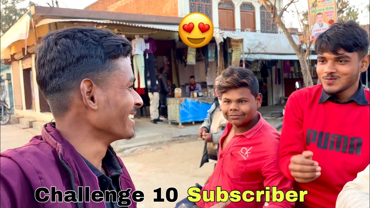 Today Challenge 10 Subscriber Cumplete..😜