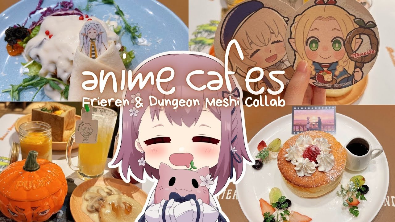 I Went to the Frieren & Dungeon Meshi Cafe! Anime Food in Real Life【Japan Vlog】