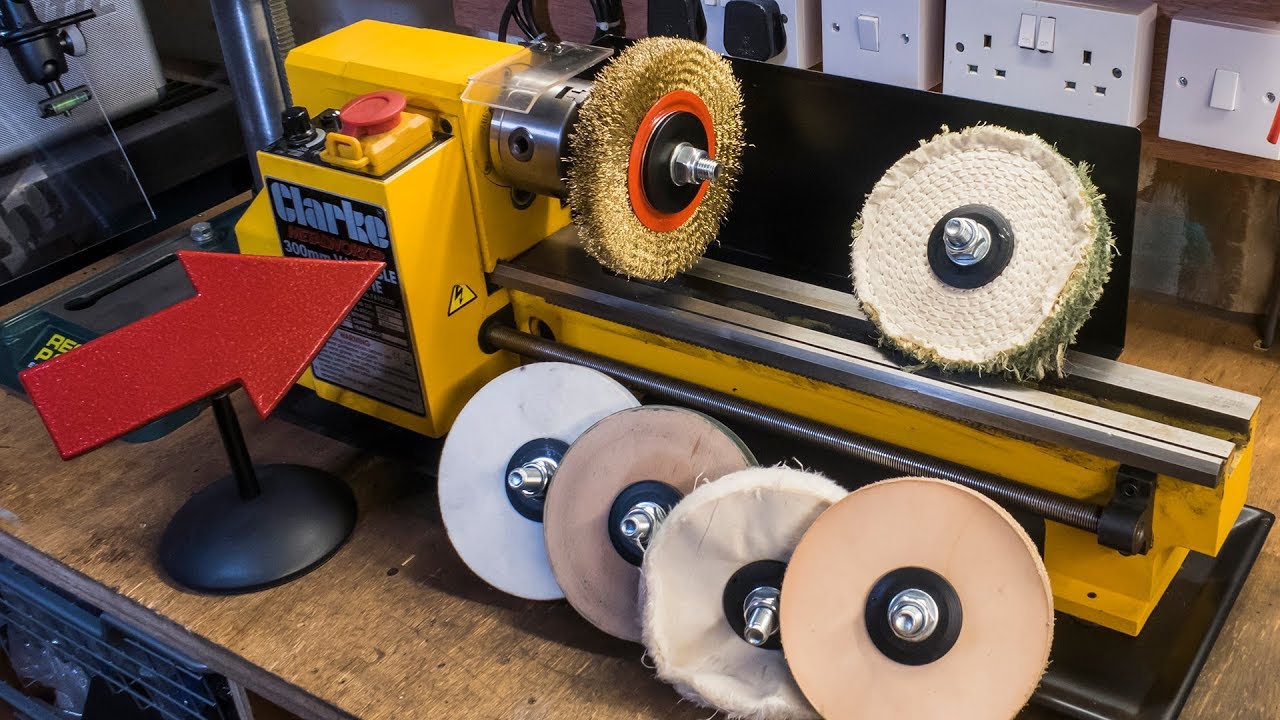 Making lathe mounted buffing wheels and polishing mops