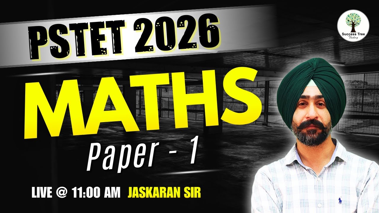 PSTET 2026 | Maths | Paper 1 | PSTET Preparation | Success Tree Teaching
