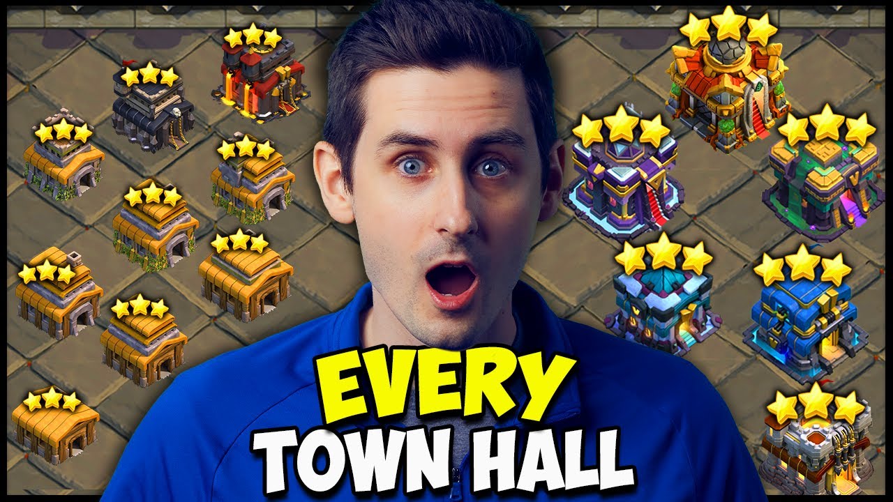 Beating EVERY Town Hall in a SINGLE WAR??? TH 2 to TH 16!!