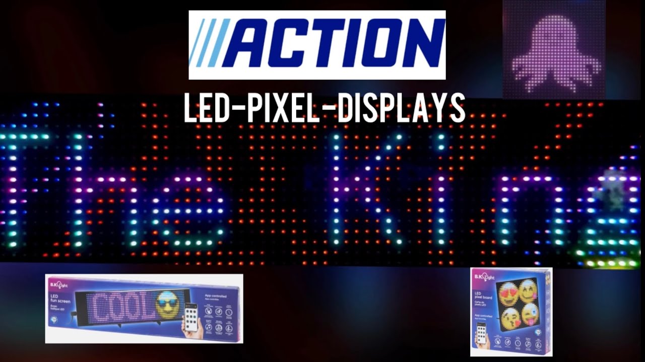 ACTION LED Pixel-Display und LED-Pixeltafel im Review  #action 