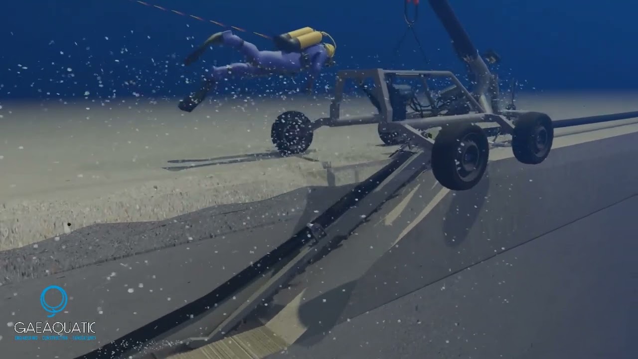 Gaeaquatic - Subsea Cable Trenching Animation using Jet Sled ‘Alkimos’