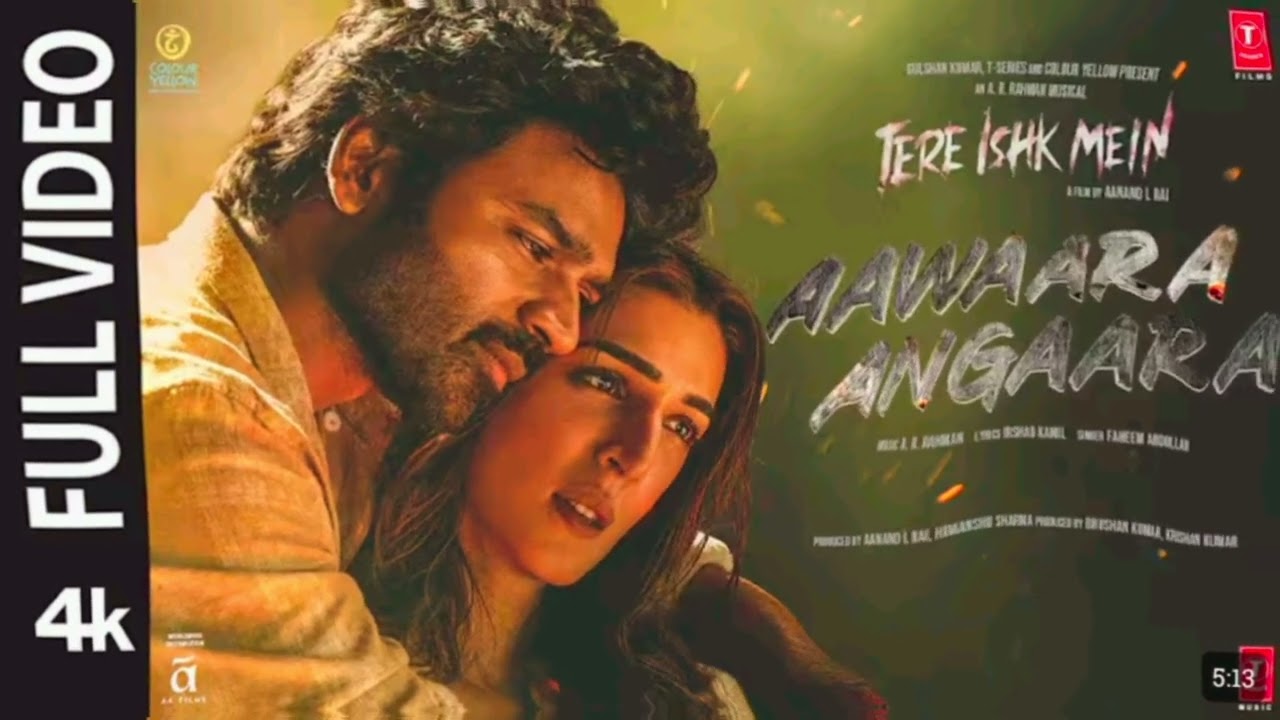 Aawara Angara | Tere Ishq Me | 4K HD | #soundverse #viral #trending 