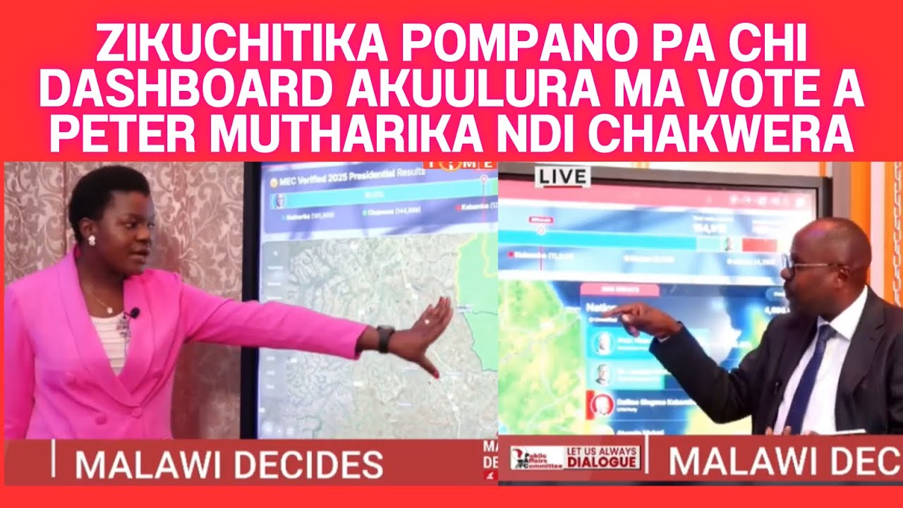 NGATI ZAFIKA APA BASI ZATHAPO, MWAIMVA IYI? DASHBOARD YAULURA MA RESULTS A MUTHARIKA NDI CHAKWERA