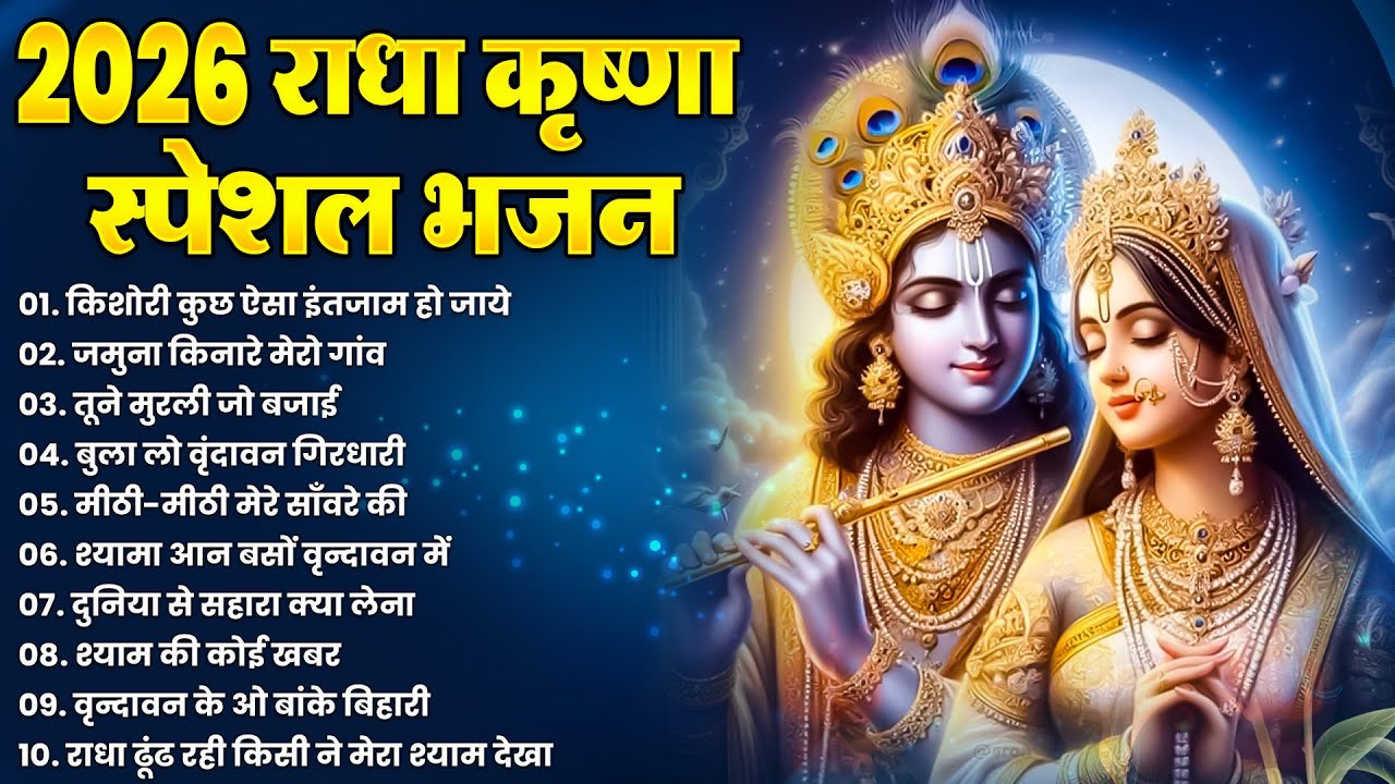 टॉप 10 कृष्ण भजन 2026 | Nonstop Krishna Bhajan | Krishna Bhajan 2026,राधा कृष्ण भजन | कृष्ण भजन 2026