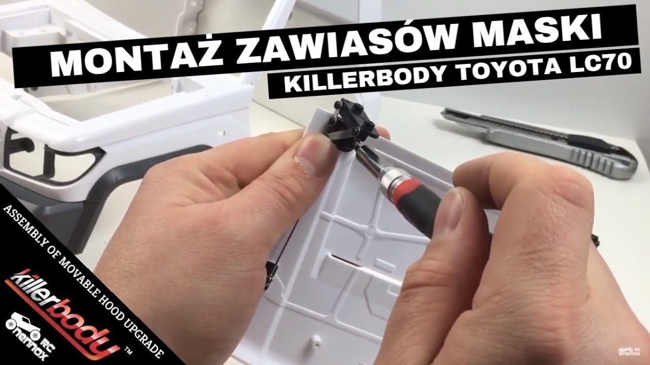 Montaż / Assembly of Killerbody LC70 Movable Hood Upgrade Sets | RC Nennox
